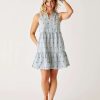 Clothing Carve Designs | Nellie Eyelet Dress Azul