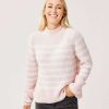 Clothing Carve Designs Sweaters | Cayden Crew Sweater Lt. Pink Stripe