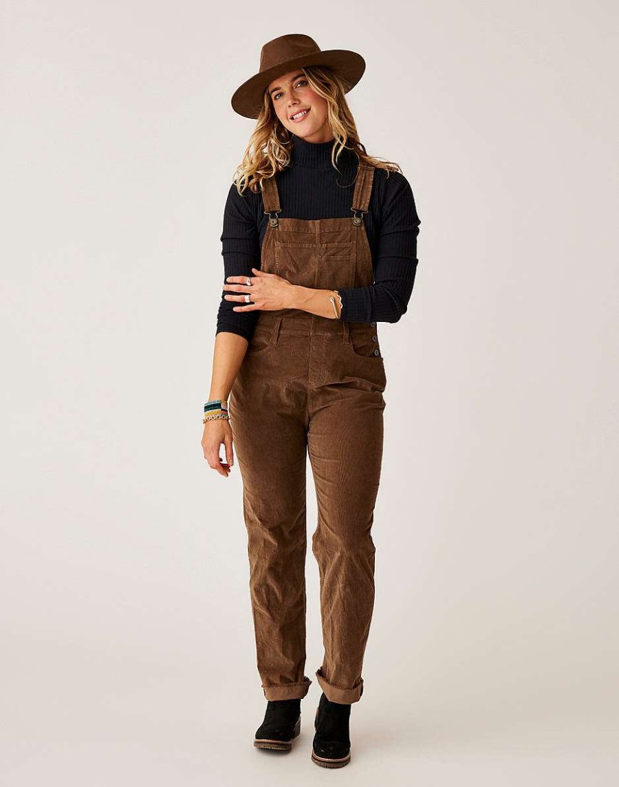 Clothing Carve Designs Jumpsuits & Overalls | Jason Cord Overall Dark Brown