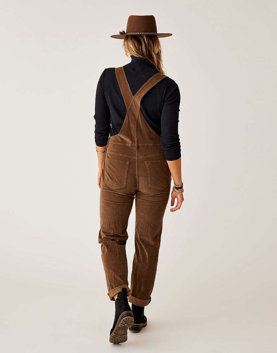 Clothing Carve Designs Jumpsuits & Overalls | Jason Cord Overall Dark Brown