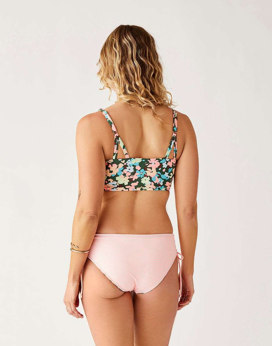 Clothing Carve Designs Swim Bottoms | Mustique Reversible Bottom Wildflower/Newport