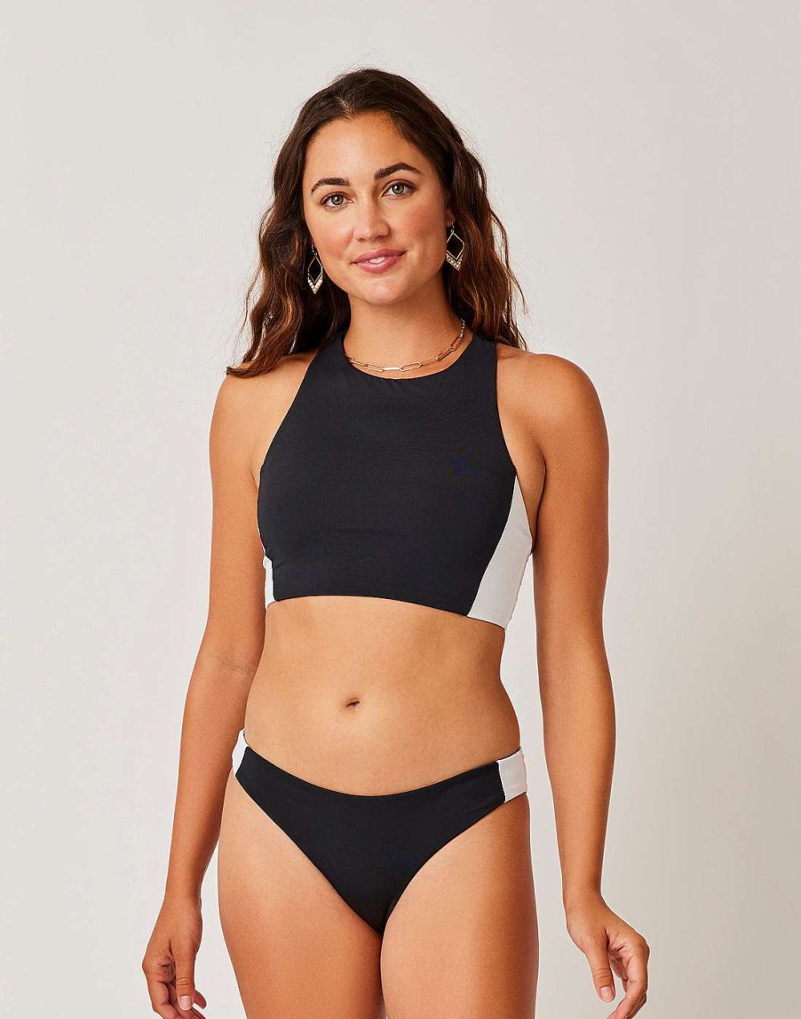 Clothing Carve Designs Swim Bottoms | Sanitas Colorblock Bottom Black/White