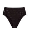 Clothing Carve Designs Swim Bottoms | Palisades Bottom Black Cascade Embossed