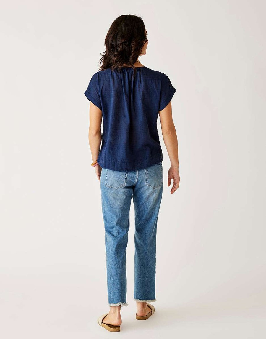 Clothing Carve Designs Pants | Austin Crop Jean Blue Tide