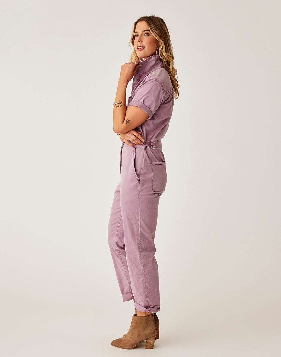 Clothing Carve Designs Jumpsuits & Overalls | Nyla Twill Jumpsuit Orchid Sunkissed