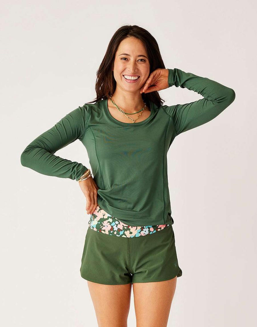 Clothing Carve Designs Rashguards & Sun Protection | Izzy Sunshirt Cilantro