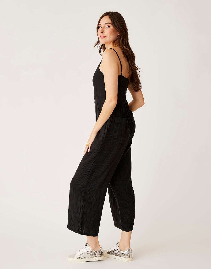 Clothing Carve Designs | Knox Gauze Jumpsuit Black