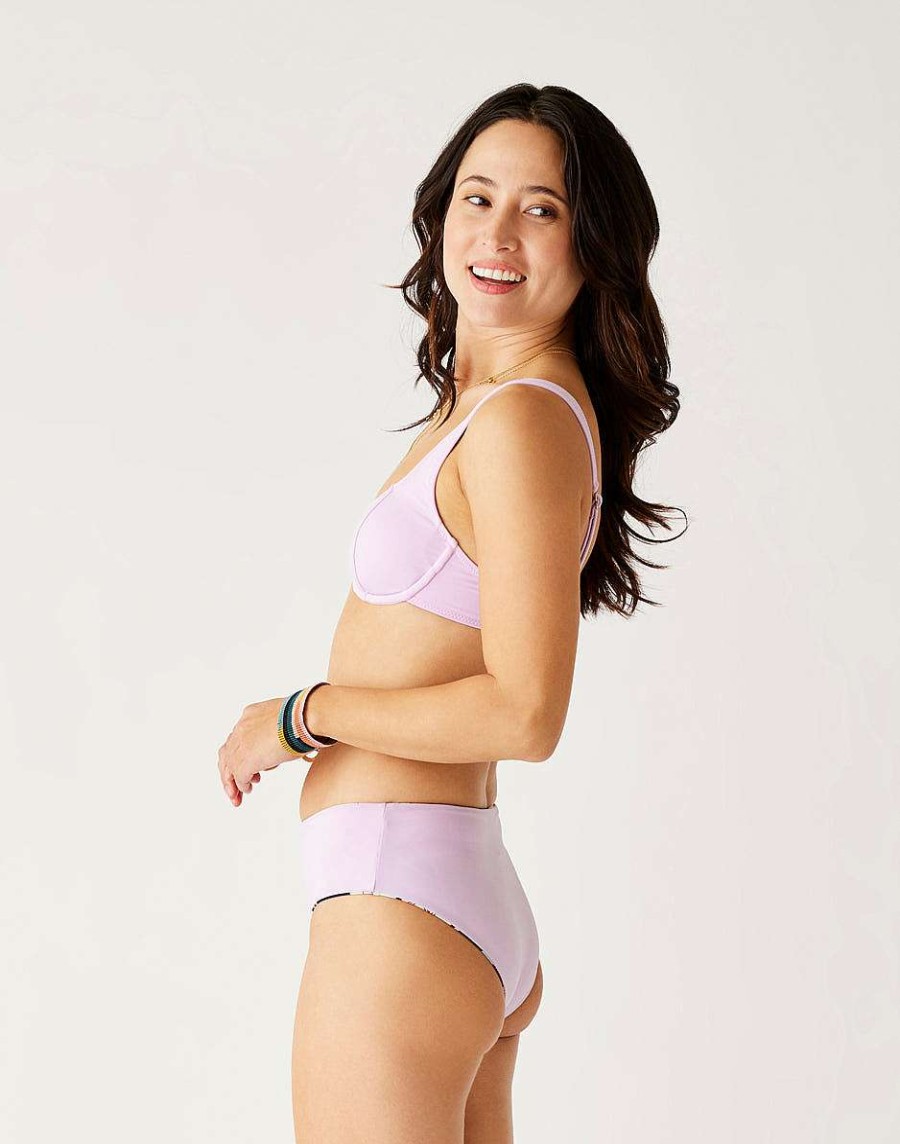 Clothing Carve Designs Swim Bottoms | Pipa Reversible Bottom Brigitte/Lilac