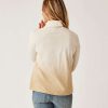 Clothing Carve Designs Long Sleeve | Bodie Funnel Neck Lt. Khaki Ombre