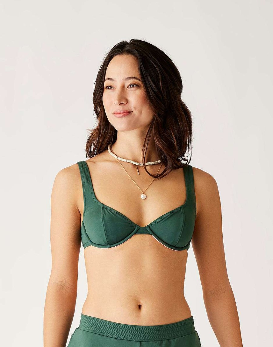 Clothing Carve Designs Bikini Tops | Bexley Top Cilantro