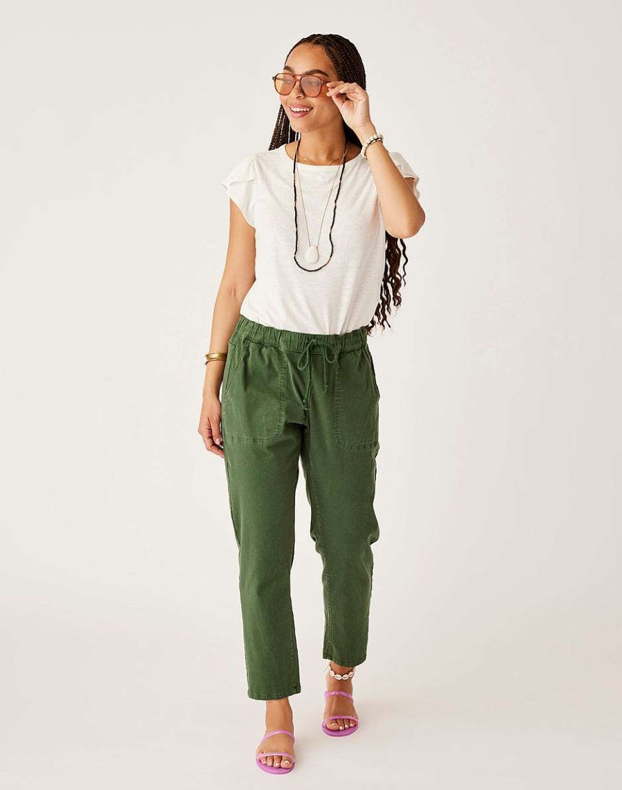 Clothing Carve Designs Pants | Zoe Twill Pant Cilantro