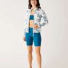 Clothing Carve Designs Shorts | Platte Short Azul Embossed