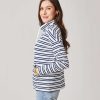 Clothing Carve Designs Long Sleeve | Bodie Funnel Neck Cloud Breton